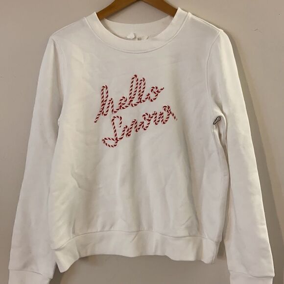 1901 Nordstrom Hello Snow Graphic Sweatshirt Size Medium - Picture 2 of 6